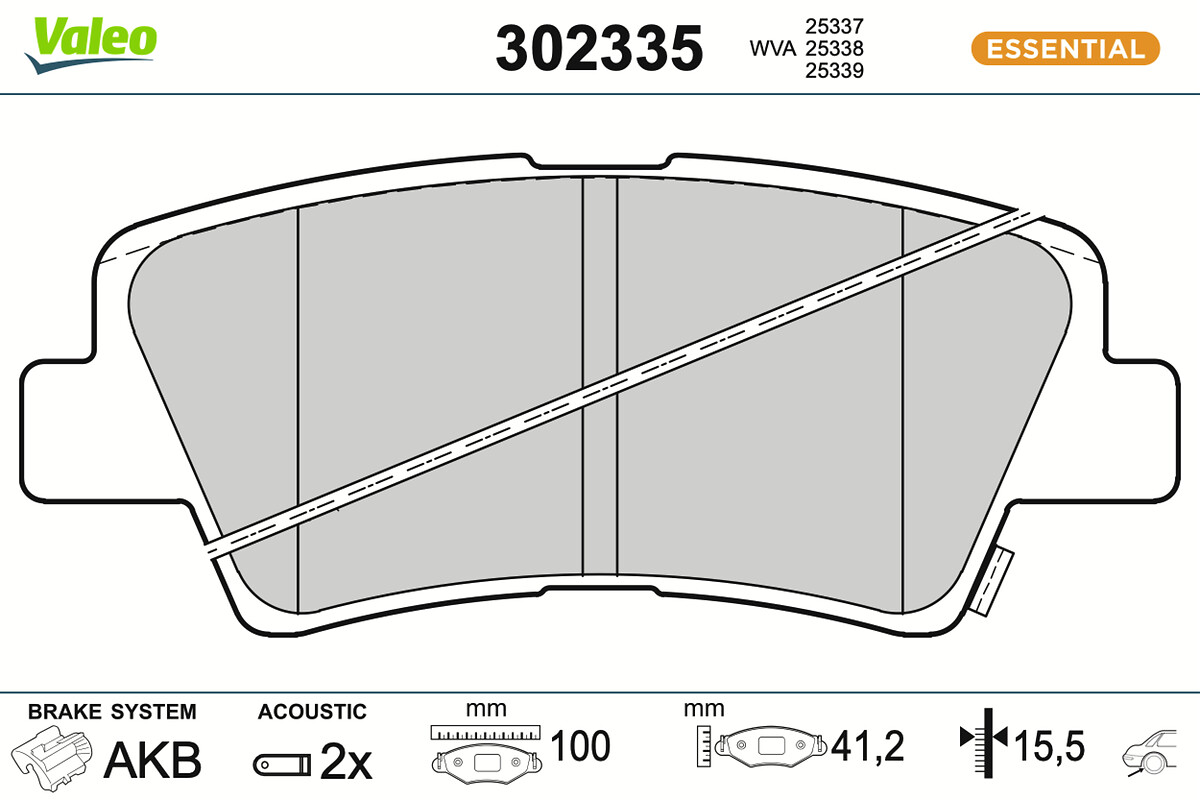 BRAKE PADS FIRST KIA CARENS 03.2013